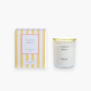 ΑΡΩΜΑΤΙΚΟ ΚΕΡΙ COCONUT BEACH 270gr NEF-NEF HOMEWARE YELLOW