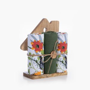 ΞΥΛΙΝΟ ΣΠΙΤΙ ΜΕ ΠΟΤΗΡΟΠΑΝΟ ΣΕΤ 3ΤΜΧ 3X(40X70) HOUSE NEF-NEF HOMEWARE MULTI