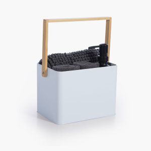 ΣΕΤ ΜΠΑΝΙΟΥ ΣΕ ΜΕΤΑΛΛΙΚΟ ΚΑΛΑΘΙ STORAGE NEF-NEF HOMEWARE WHITE