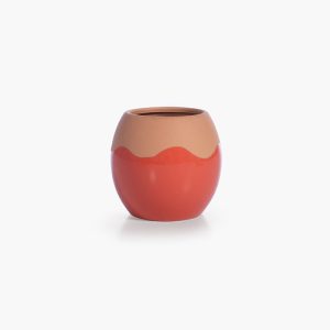 ΔΙΑΚΟΣΜΗΤΙΚΟ ΚΕΡΑΜΙΚΟ ΒΑΖΟ DOMAIN 14X14X13 NEF-NEF HOMEWARE CORAL