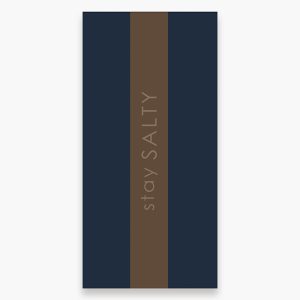 ΠΕΤΣΕΤΑ ΘΑΛΑΣΣΗΣ STAY SALTY 80X160 BLUE/BROWN