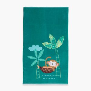 ΠΑΙΔΙΚΗ ΠΕΤΣΕΤΑ ΘΑΛΑΣΣΗΣ TROPICAL MONKEY 70X120 GREEN