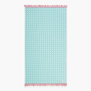 ΠΕΤΣΕΤΑ ΘΑΛΑΣΣΗΣ OPTION FRINGES 90X170 AQUA