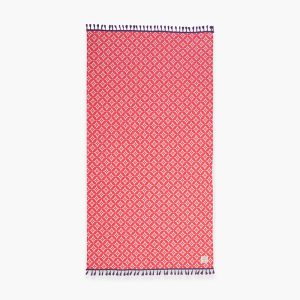 ΠΕΤΣΕΤΑ ΘΑΛΑΣΣΗΣ SPARKLE FRINGES 90X170 CORAL
