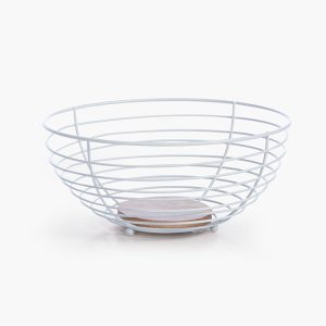 ΚΑΛΑΘΙ ΦΡΟΥΤΩΝ SIDE 28,5Χ28,5Χ13 NEF-NEF HOMEWARE WHITE