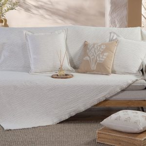 ΡΙΧΤΑΡΙ ΠΟΛΥΘΡΟΝΑΣ ZEBRA 170X180 NEF-NEF HOMEWARE ECRU