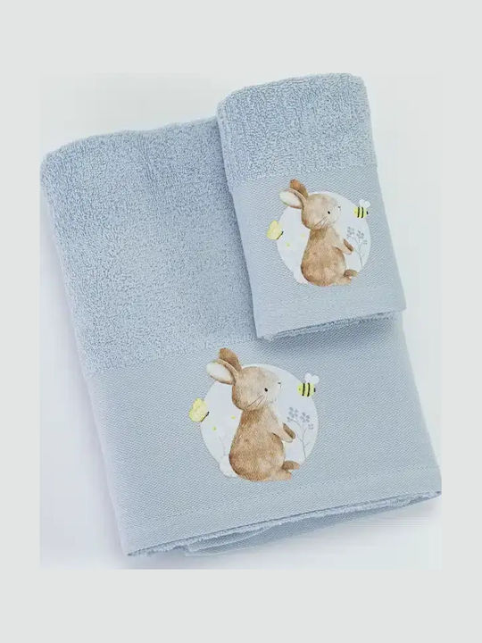 Σετ Πετσέτες 2τμχ Blush Σιέλ 70X120 + 30X50 Borea
