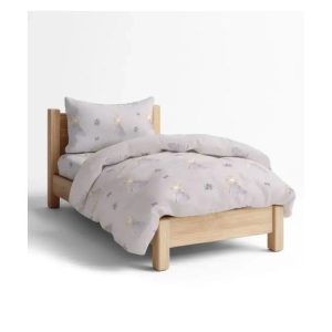 Σετ Σεντόνια Μονά 3τμχ Βαμβακερά Lily Λιλά 2x(160x250cm)+50×70 Borea