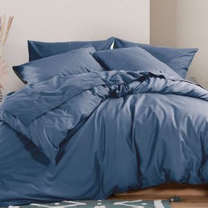Παπλωματοθήκη Βαμβακερή Μονή Basic-22 160x240  Nef Nef Homeware 1053-INDIGO