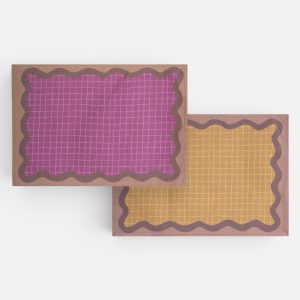 Σουπλά Frame 33X48  Nef Nef Homeware MAUVE/YELLOW