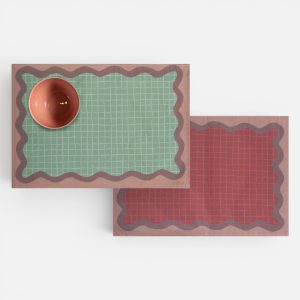 Σουπλά Frame 33X48  Nef Nef Homeware BORDO/GREEN