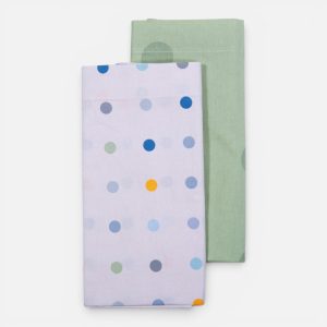 Σετ Σεντόνια 2τμχ Λίκνου Βρεφικά 2τεμ. Baby Dots 2Χ(70Χ120) Nef Nef Homeware ECRU/GREEN Σετ Σεντόνια 2τμχ Λίκνου Βρεφικά 2τεμ. Baby Dots 2Χ(70Χ120) Nef Nef Homeware ECRU/GREEN