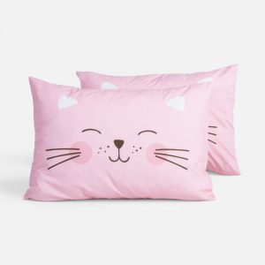 Μαξιλαροθήκη Happy Bear 52X72 Nef Nef Homeware PINK