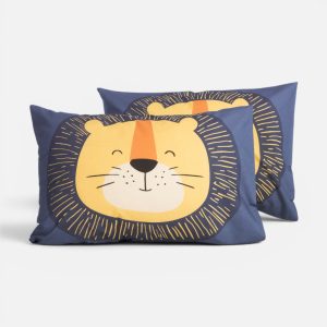 Μαξιλαροθήκη Happy Bear 52X72 Nef Nef Homeware BLUE Μαξιλαροθήκη Happy Bear 52X72 Nef Nef Homeware BLUE