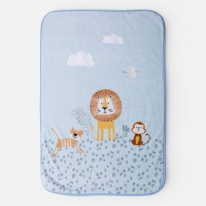 Κουβέρτα Βρεφική Κούνιας Wild Company 100x140  Nef Nef Homeware BLUE