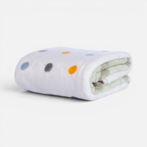 Κουβέρτα Βρεφική Αγκαλιάς Baby Dots Green 75x100  Nef Nef Homeware GREEN