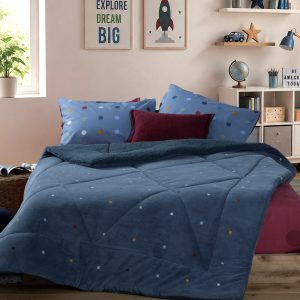 Κουβερτοπάπλωμα Παιδικό Μονό Dots Blue 160×220 Nef Nef Homeware BLUE Κουβερτοπάπλωμα Παιδικό Μονό Dots Blue 160x220 Nef Nef Homeware BLUE