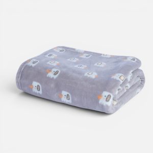 Κουβέρτα Fleece Βρεφική Αγκαλιάς Elephants 26 75x110  Nef Nef Homeware GREY