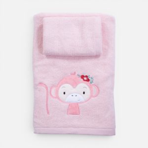 Πετσέτες Παιδικές Σετ 2τμχ. 30X50+70X140 Wild & Sweet Nef Nef Homeware PINK Πετσέτες Παιδικές Σετ 2τμχ. 30X50+70X140 Wild & Sweet Nef Nef Homeware PINK