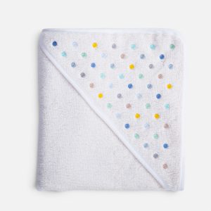 Κάπα Βρεφική Dots 75x75  Nef Nef Homeware ECRU/BLUE