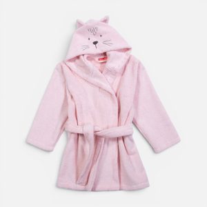 Μπουρνούζι Βρεφικό Cats Are Perfect  Νο4 Nef Nef Homeware LOTUS PINK
