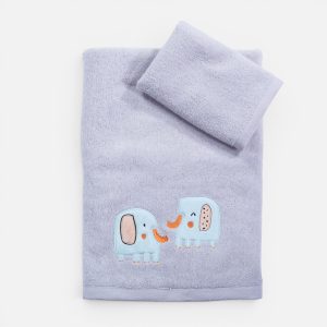 Πετσέτες Βρεφικές Σετ 2τεμ. 30X50+70X140 Elephants  Nef Nef Homeware GREY