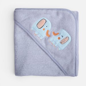 Κάπα Βρεφική Elephants 75x75  Nef Nef Homeware GREY