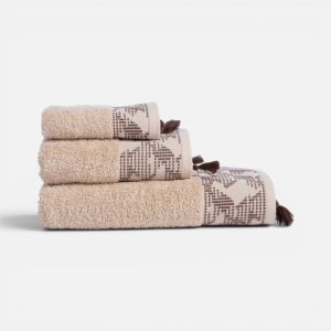 Σετ Πετσέτες 3 Τμχ 30X50+50X90+70X140 Zeyn  Nef Nef Homeware BEIGE